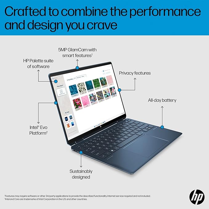 HP Spectre x360 13th Gen Intel Core i7-1355U, 14-ef2033TU