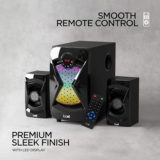 Boat Blitz 1500 50W 2.1 Channel Multimedia Speaker(Premium Black)