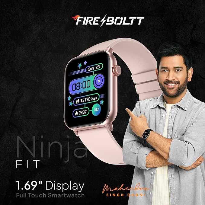 Fire-Boltt Ninja Fit Smartwatch Full Touch 1.69