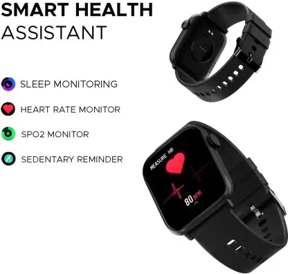 Fire-Boltt Hercules 1.83  (Black Strap, Free Size)