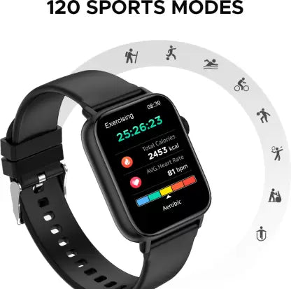 Fire-Boltt Hercules 1.83  (Black Strap, Free Size)